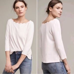 Anthropologie | Scalloped Top by Eri and Ali